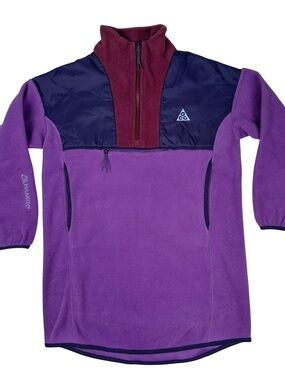 NWT Nike ACG Polartec Fleece Kids M Wolf Tree Tunic 1/4 Zip Purple FD2872599